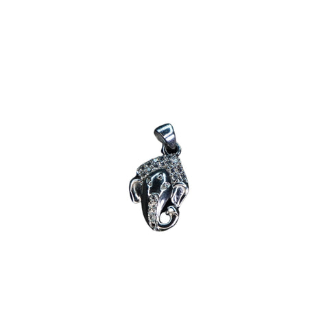 Pure Silver Ganesh Face Locket 1.42G By Mahita Collections